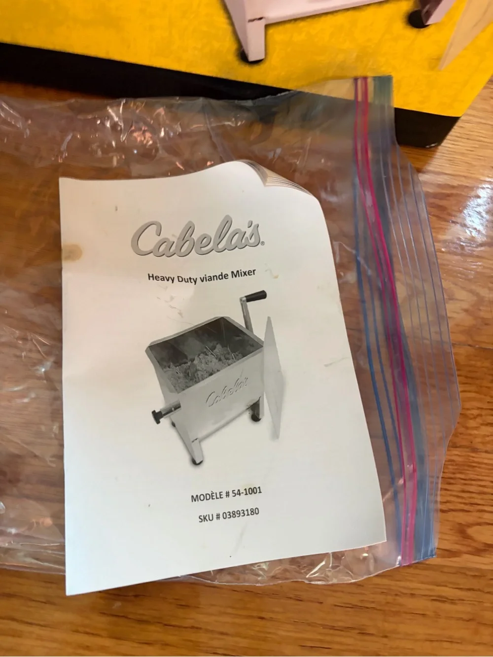 Cabela's Heavy Duty Stainless Steel Meat Mixer with Clear Lid Model #54-1001